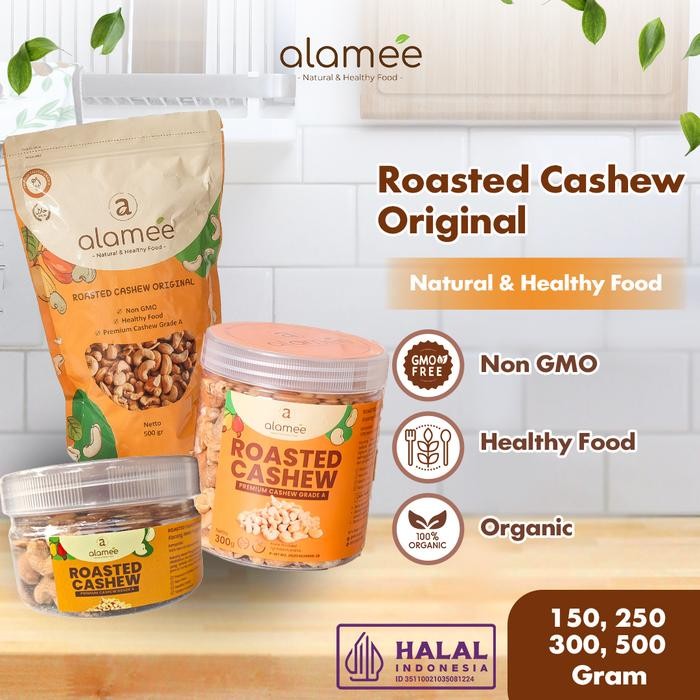 

Kacang Mede Panggang Oven Premium Utuh Renyah Roasted Cashew Organic