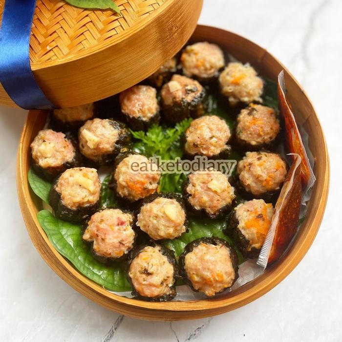 

Baru Dimsum Ayam Nori Rumput Laut HALAL EataKetoDiary