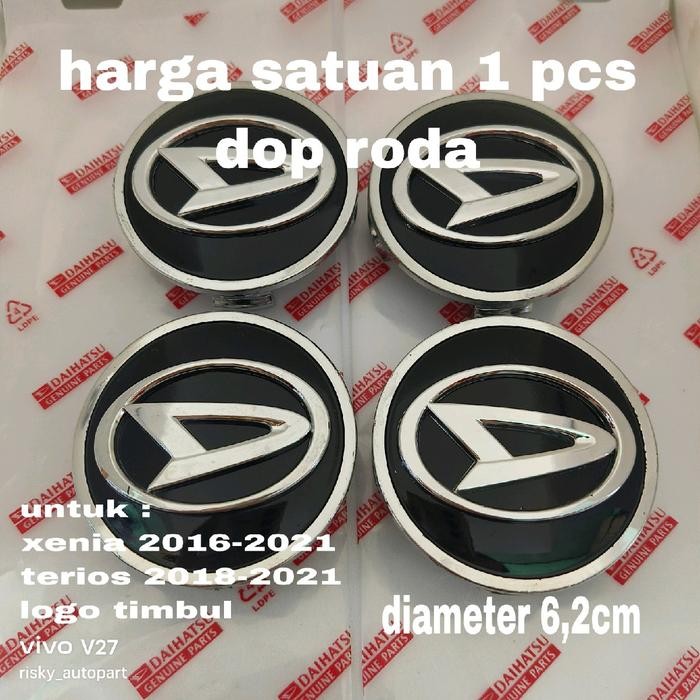 Diskon Dop Roda Tutup Velg Daihatsu Grand Xenia 2016-2021 Terios Chrome Original