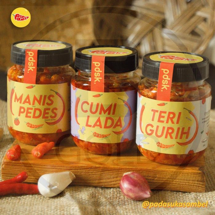 

PROMOPAKET PROMO MURAH 3 BOTOL SAMBAL CUMI SAMBEL TERI SAMBAL MANISSERU