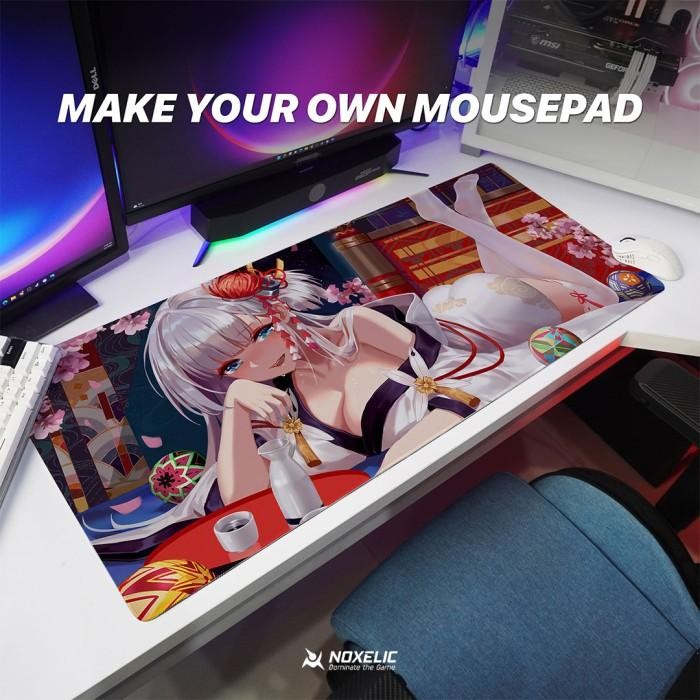 Noxelic Custom Gaming Mousepad XXL DIY Deskmat Desk mat Mouse pad