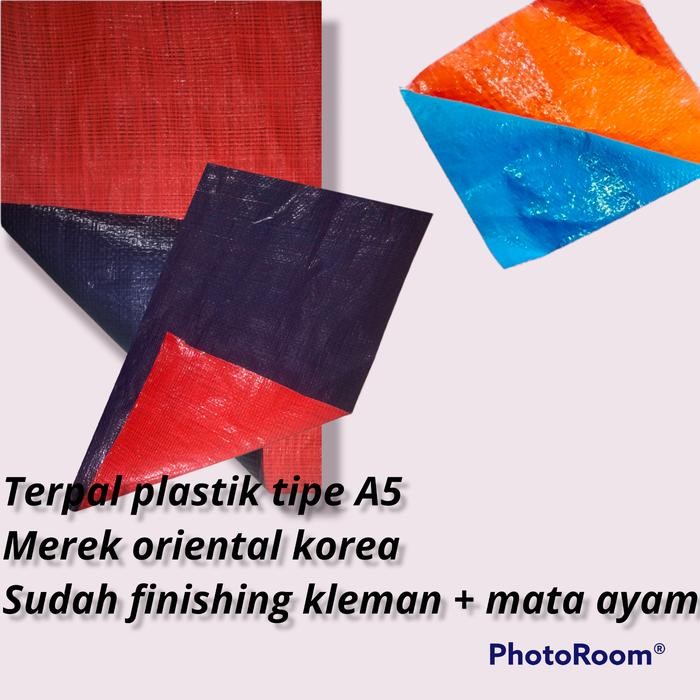 Terpal plastik A5 ukuran 4x5