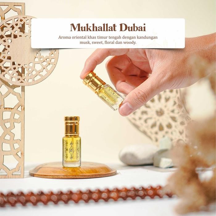 (Free Gelang) Parfum Arabian MUKHALAT DUBAI non alkohol khas kota Dubai