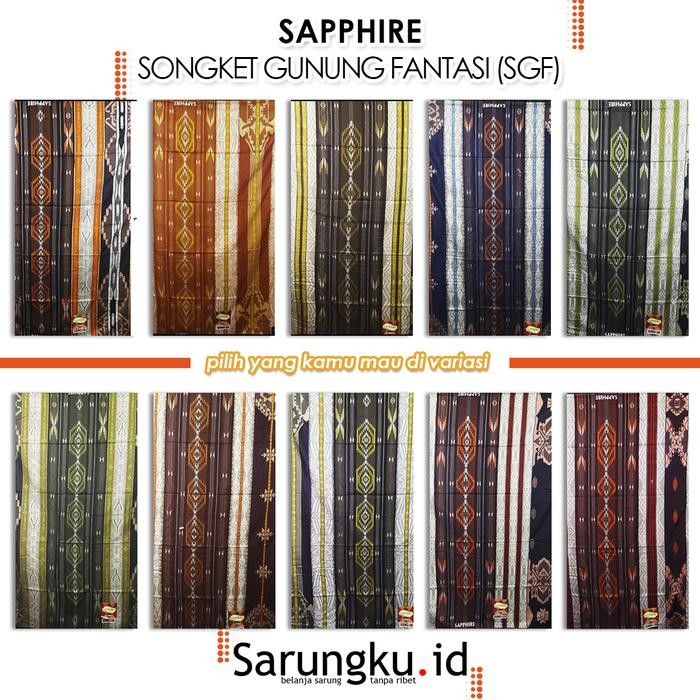 SARUNG SAPPHIRE SONGKET GUNUNG FANTASI (SGF)