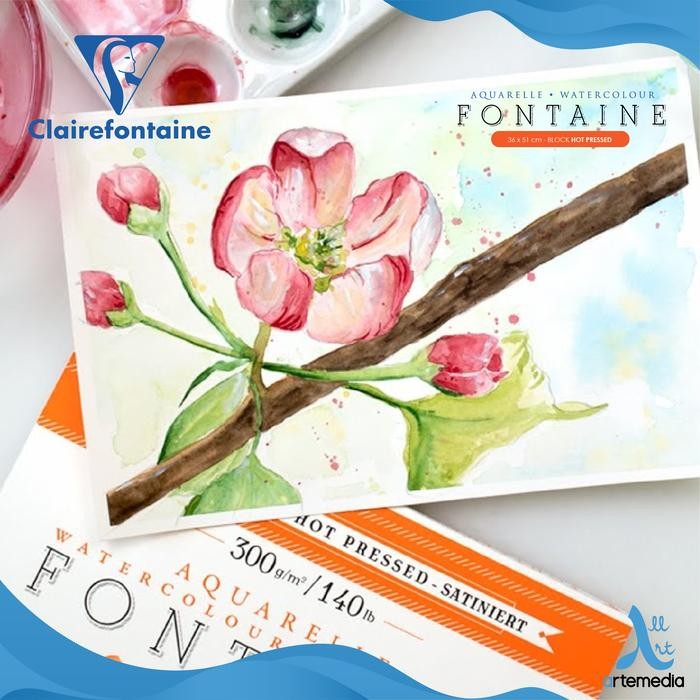 

Kertas Cat Air Clairefontaine Fontaine 36X51Cm Watercolor Paper