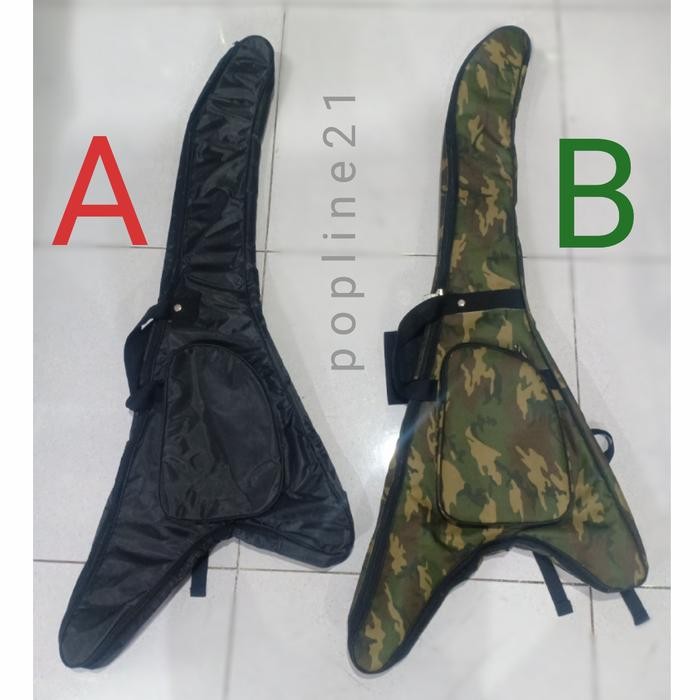 TERBARU Tas gitar listrik FLYING V / Softcase Flying V Guitar