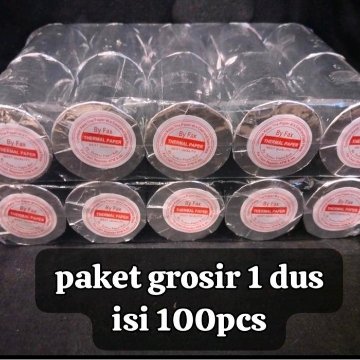 

Kertas struk kasir thermal murah 58/57x30 paket 100pcs struk edc printer 58mm