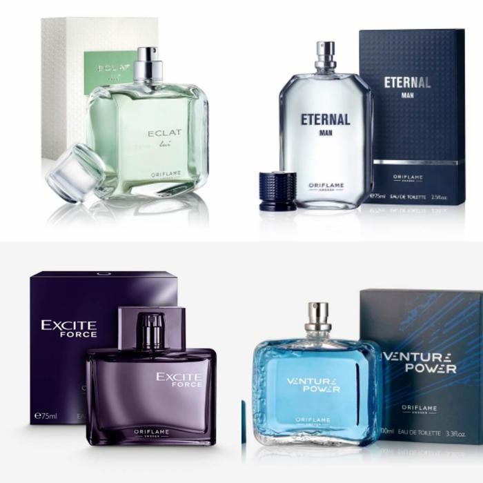Parfum Pria/eclat Lui Edt/Venture Edt/Excite Force Edt/Eternal Man Edt