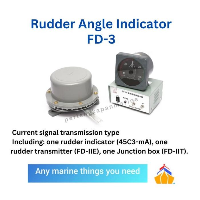 Rudder Angle Indicator With Sensor Fd-3 Fd3 / Rudder Angle Set Yida