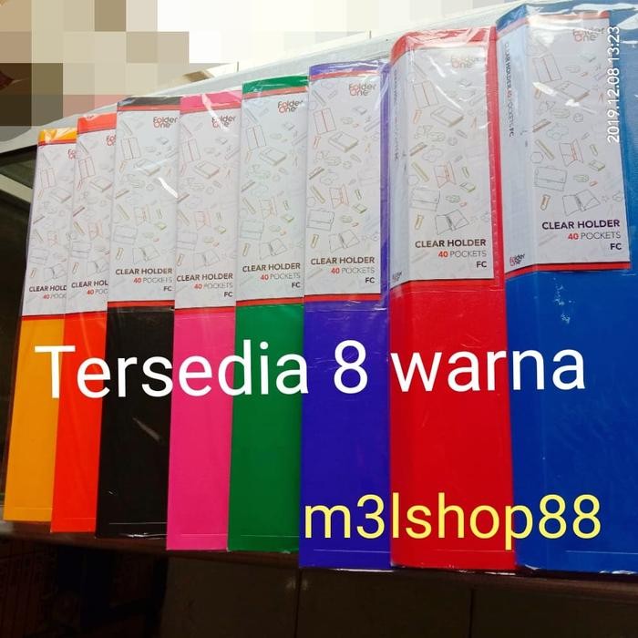 

jjm - Clear holder folder one 40 lembar folio-1 pcs