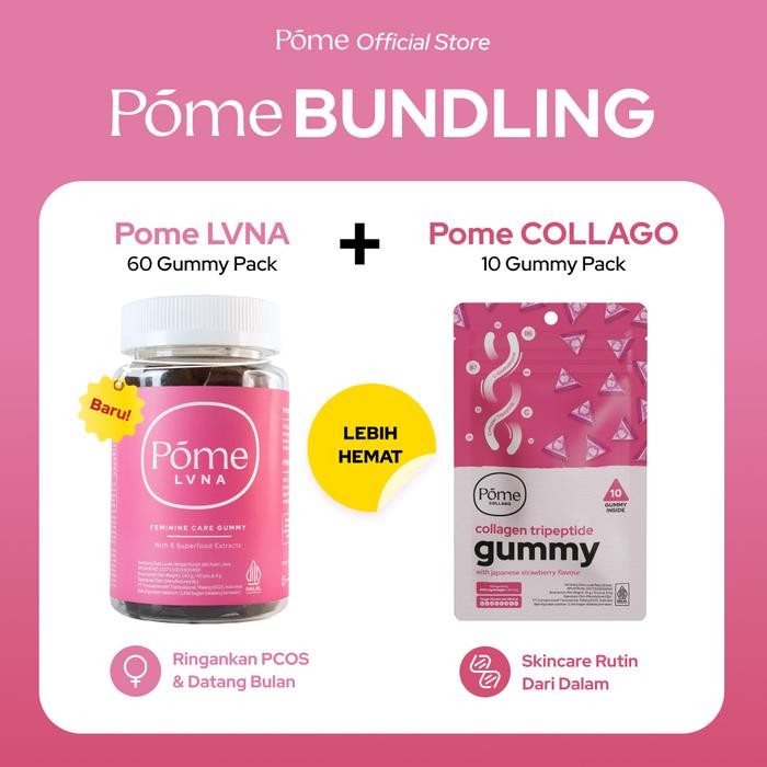 

POME BUNDLING (Pome LVNA 1 Botol & Pome COLLAGO 1 Sachet) - Lebih Hemat!