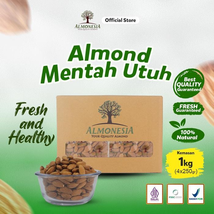 

Almonesia Natural Whole Almond - 4 x 250gr