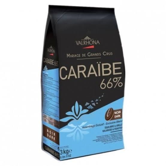 

Valrhona Caraibe 66% Dark chocolate 3 kg