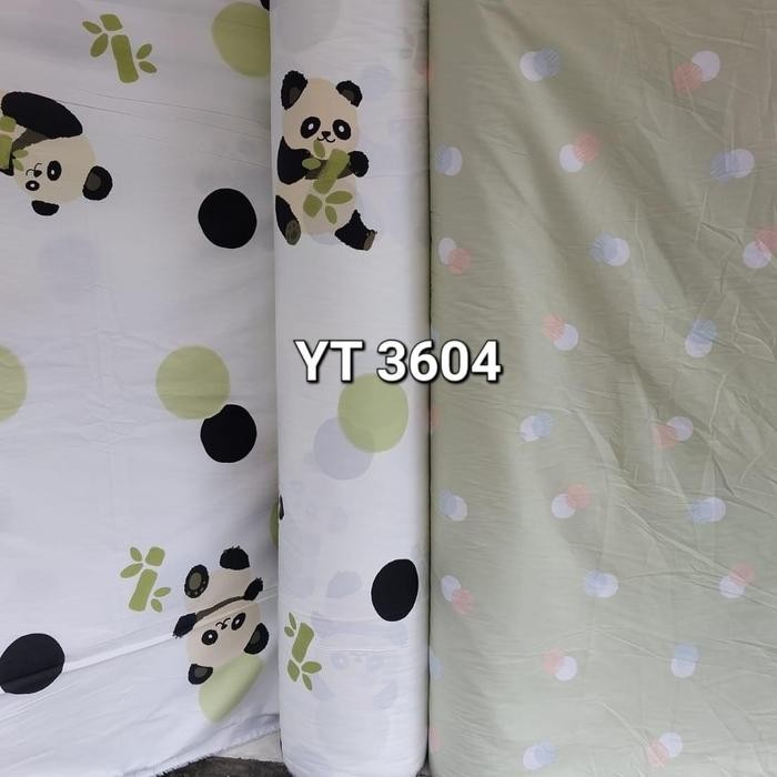 Bedcover Katun Jepang/ASC P306 Motif Panda/Double Size