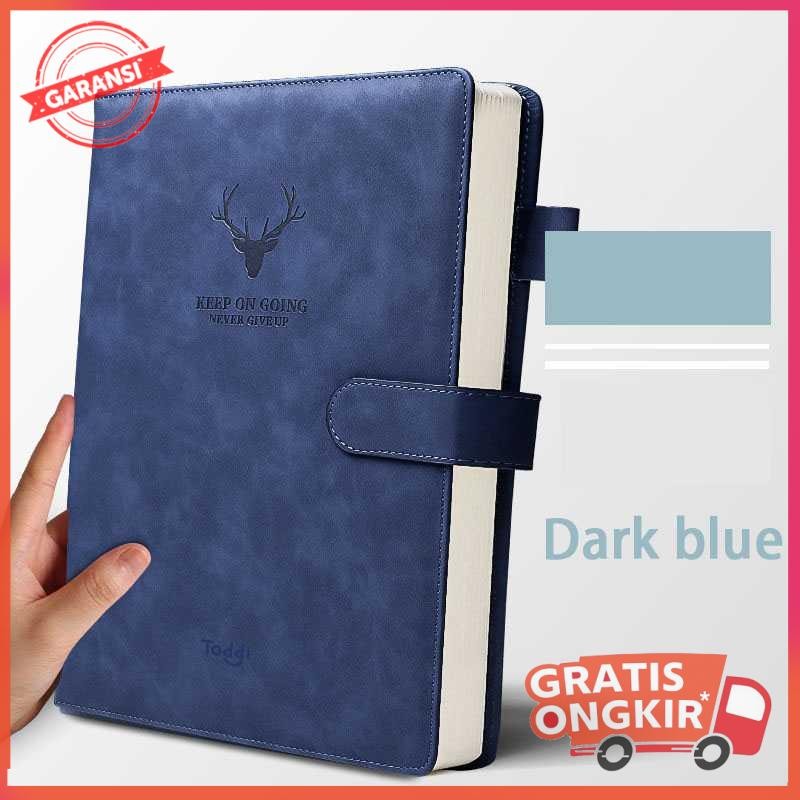 

Buku Catatan Harian Cover Kulit Magnetic Buckle - TL4
