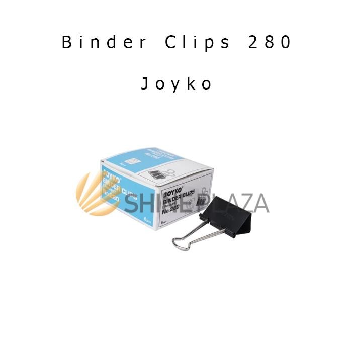 

Pilihan- Binder Clip 280 Joyko Isi 6 - Clips Klip Penjepit Kertas Besar Hitam