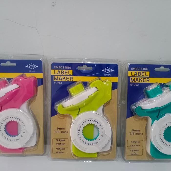 

Pilihan- Label Maker Embossed Merk Motex E202 2Wheel-Free 2 Refill