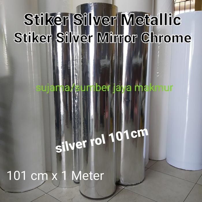 

Pilihan- Sticker Silver Metallic / Stiker Silver Mirror Chrome - Meteran