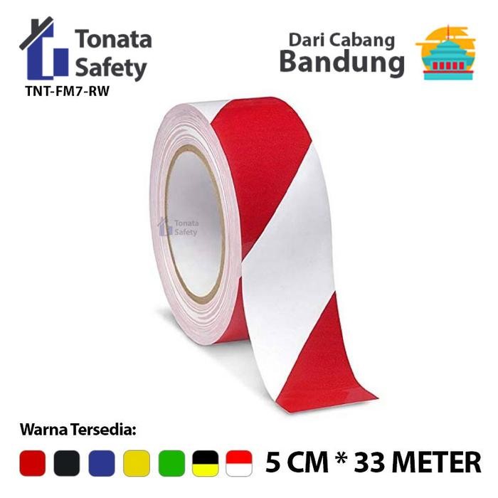 

Pilihan- Floor Marking Tonata / Lakban Merah Putih / 5 Cm X 33 M