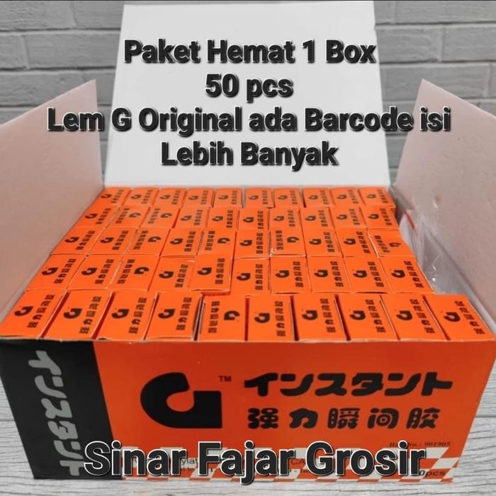 

Pilihan- Lem Tetes G / Lem G Korea 1 Box Isi 50 Pcs