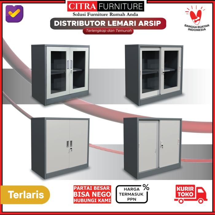 

Pilihan- Lemari Arsip Besi Kantor 2 Pintu Pendek Filling Cabinet Metal