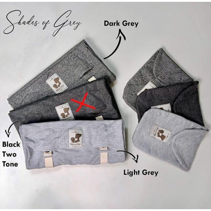 Geos Mere Et Moi Bebe Sling Adjustable Dark, Light Grey