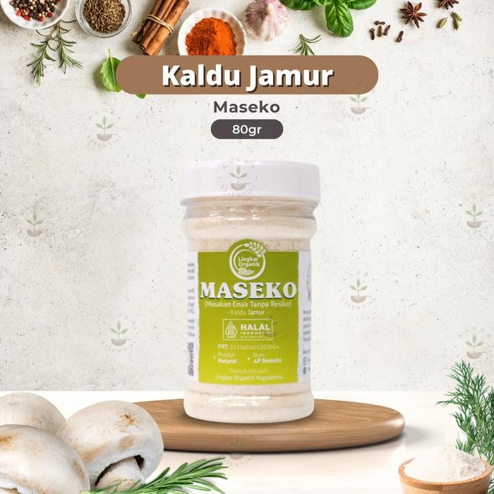 

Pilihan- Lingkar Organik Maseko Kaldu Jamur Non Msg 100Gr Botol - Kaldu Mpasi