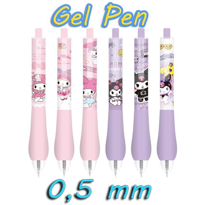 

Khusus Grab! Pulpen Gel Lucu Paket 6 Pcs Sanrio Gel Pena Drawing Pen
