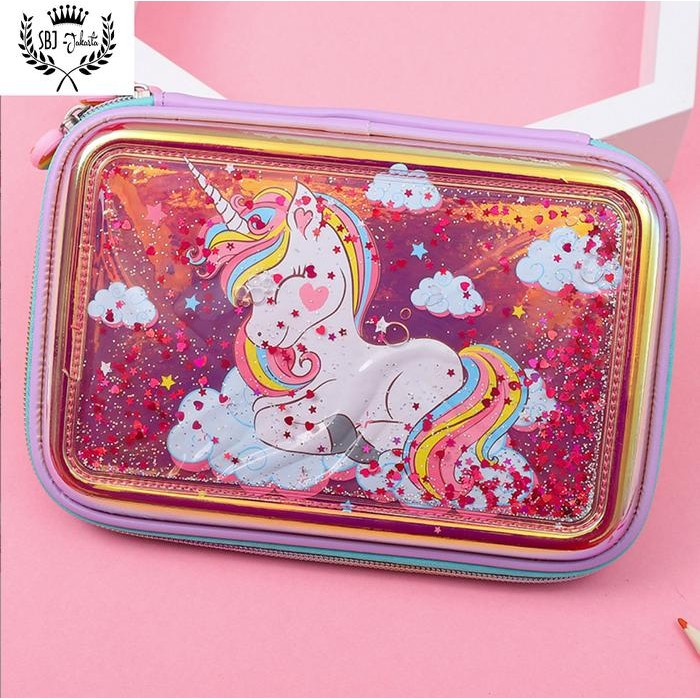 

Tempat Pensil Kotak Pensil Model Smiggle Lookalike Kittycorn Unicorn