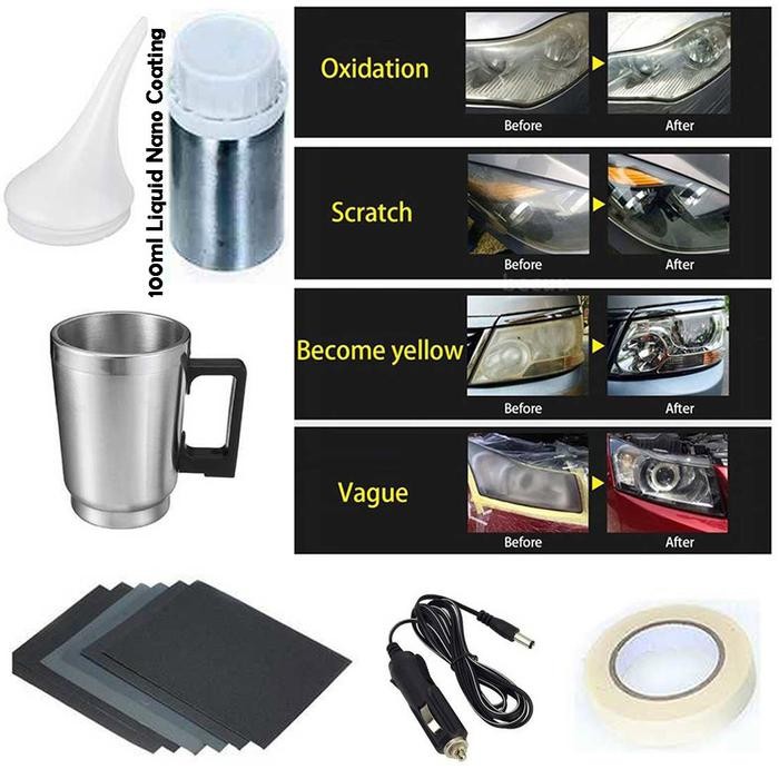 Terbatas Pemulih Kusam Kuning Kaca Depan Lampu Mobil Headlight Lamp Restorer Terlariss 