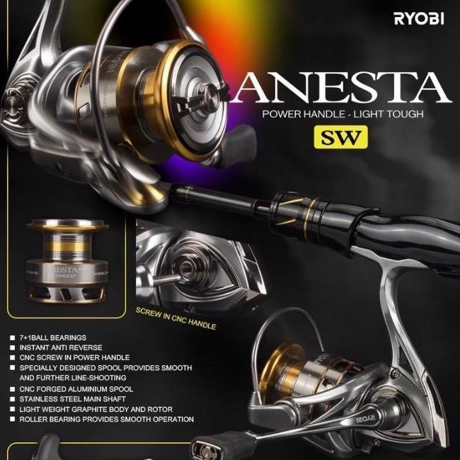 Reel RYOBI ANESTA SW 1000-5000 Power Handle - Light tough