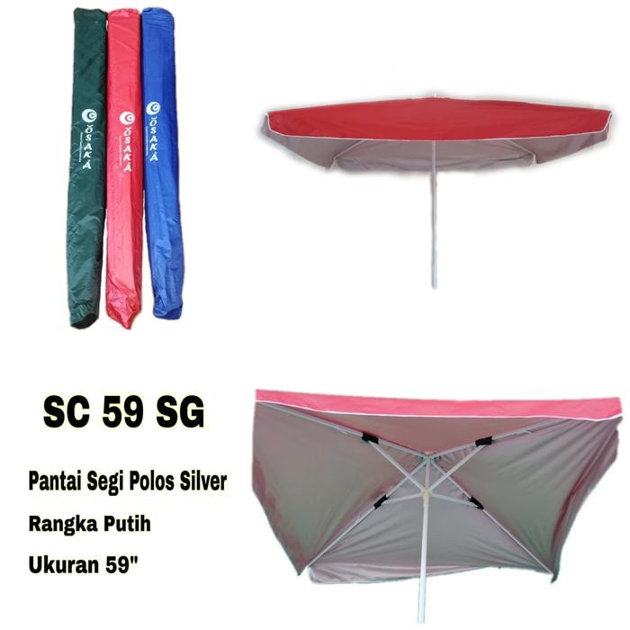 PAYUNG PANTAI SEGI POLOS ANTI UV/ PAYUNG CAFE/PAYUNG TENDA