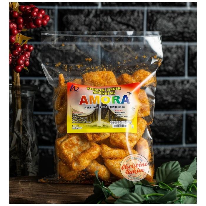 

ASLI Kerupuk Kulit / Jangek Serundeng Amora READY STOCK