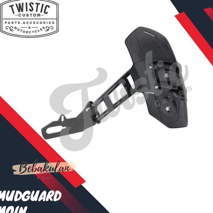 DISKON Spakbor Mudguard Moin Belakang Motor Custom Universal Terjangkau