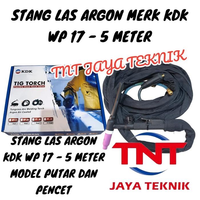 STANG LAS ARGON WP 17 / TIG TORCH STANG LAS ARGON WP17/ STANG ARGON TIG WP17 PUTAR PENCET