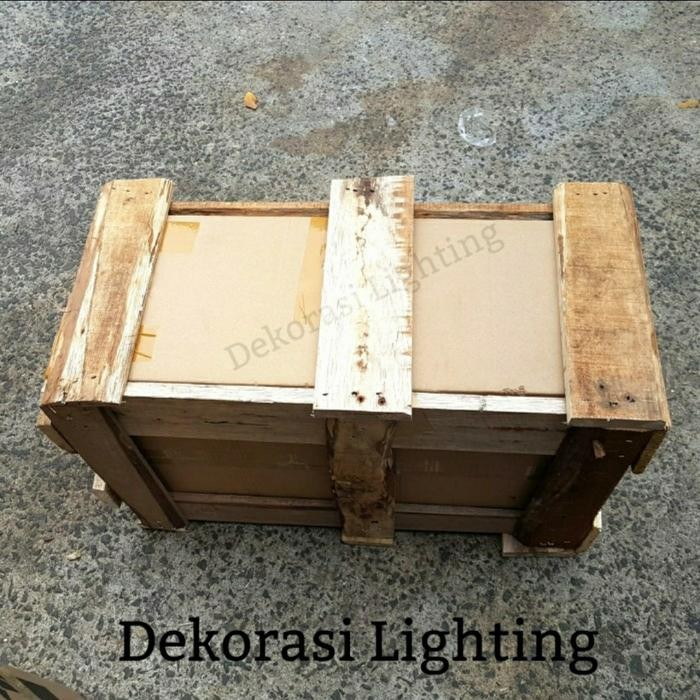 Peti kayu untuk lampu gantung hias tidak ditumpuk 1pcs