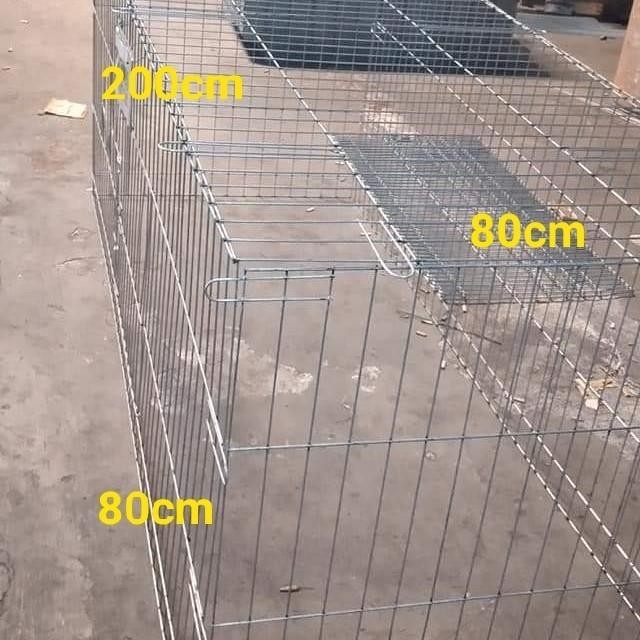 KURUNGAN UMBARAN AYAM JAGO BANGKOK LIPAT panjang 2 meter BESI GALVANIS