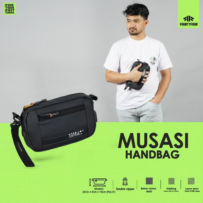 Eiger Wallets - Musasi - Tas Handbag Pria Waterproof 2 In 1 Bisa Slingbag