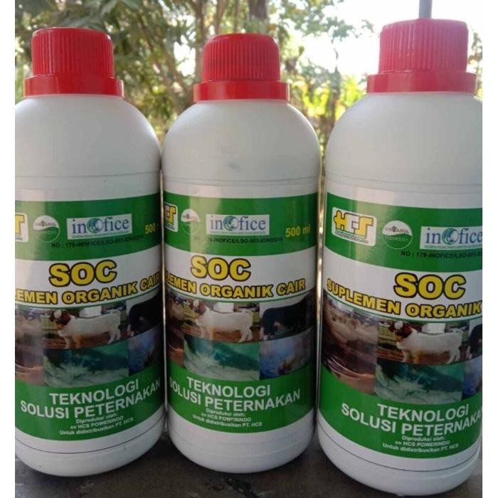 SOC Imbuhan Pakan Ternak HCS Original Suplemen Organik Cair