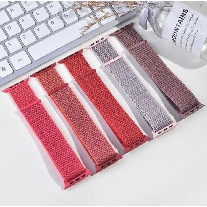 STRAP IWATCH SPORT LOOP NYLON APPLE WATCH SERIES 5 44MM 40MM TALI JAM