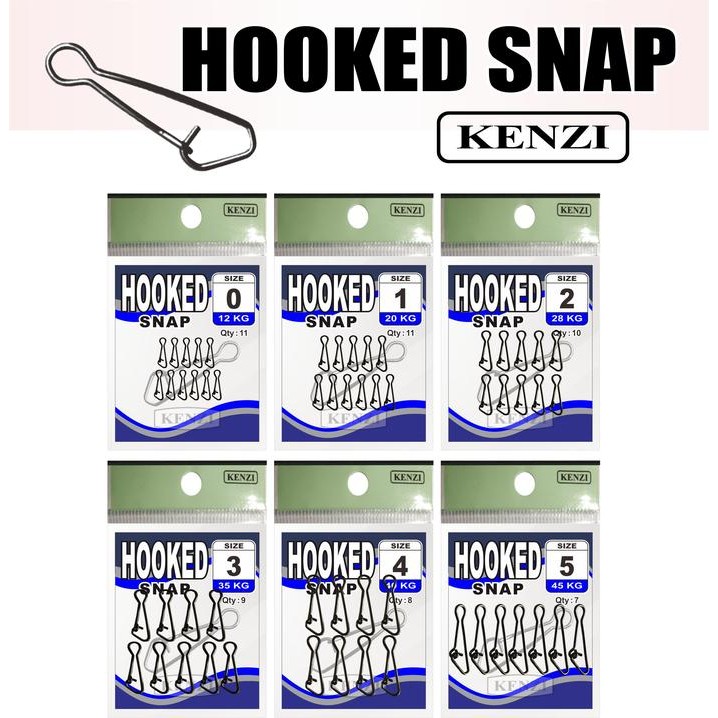 ORIGINAL KENZI HOOKED SNAP Pengait Pancing Aksess tor READY STOCK