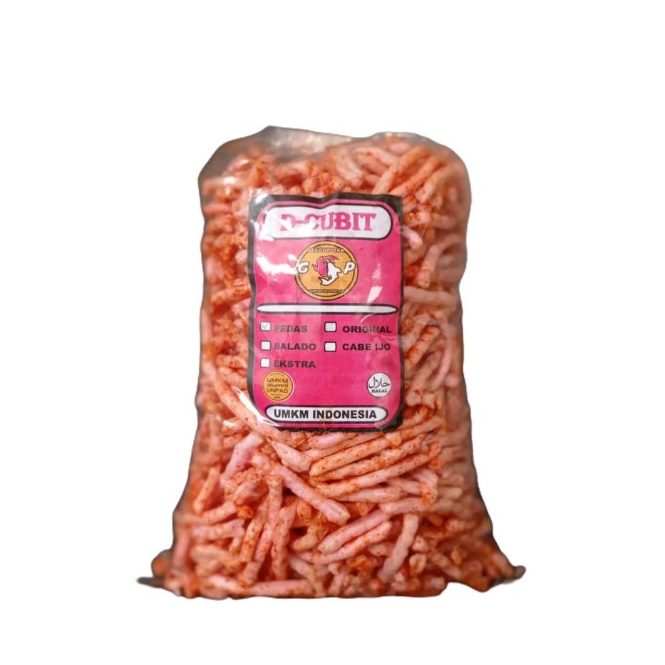 

ASLI Kerupuk Pedas Cubit Cubitan D-Cubit 500Grm Kerupuk Gurilem Snack & Food Keripik Makanan Camilan
