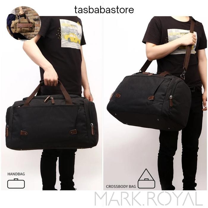 Tas Pakaian Kanvas Selempang Pria-Wanita Tas Travel Bag Jinjing