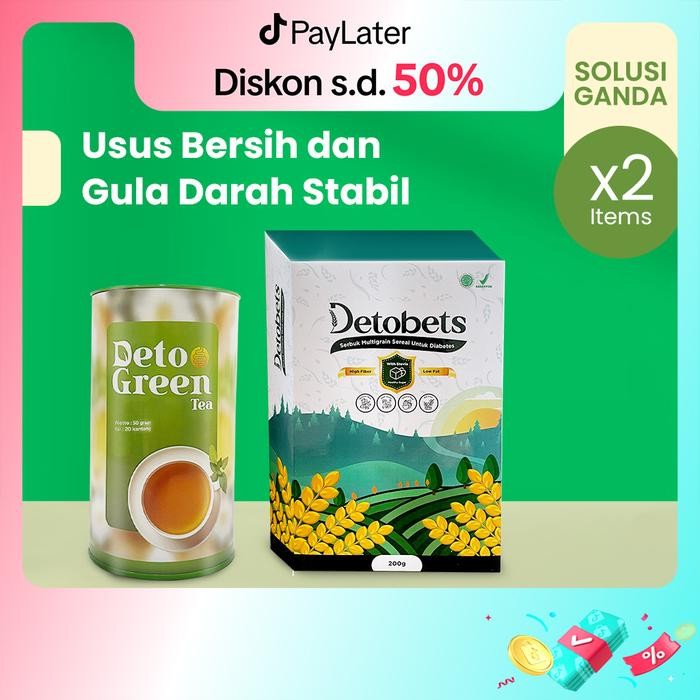 

Pilihan- Detogreen Dan Detobets Bundling 2 Pcs Teh Herbal Dan Sereal Organik Diabetees