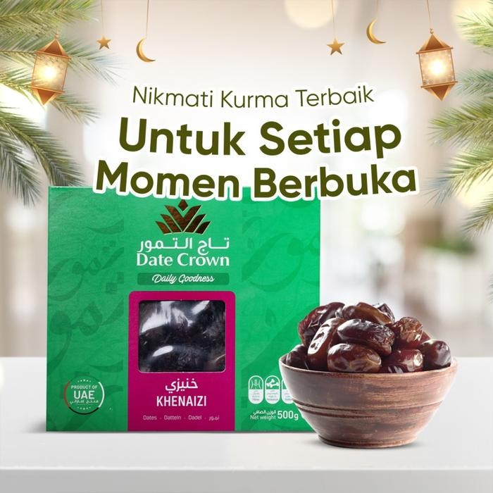 

Pilihan- Date Crown - Kurma Date Crown Khenaizi Kheinazi Khenezi 500Gr - By Nabawiherbal
