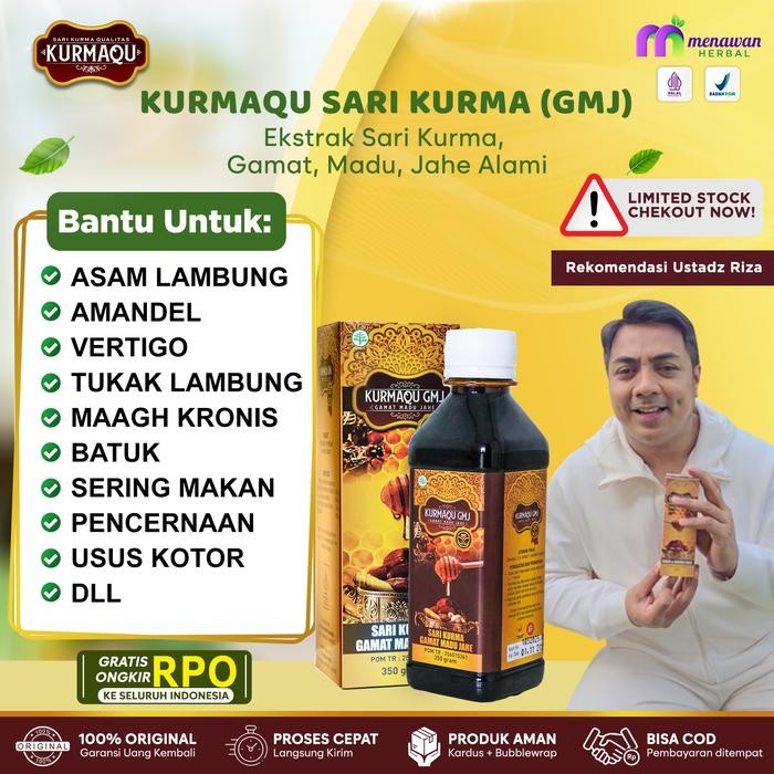 

Pilihan- Kurmaqu Sari Kurma Dan Madu Asli Isi 350Gram