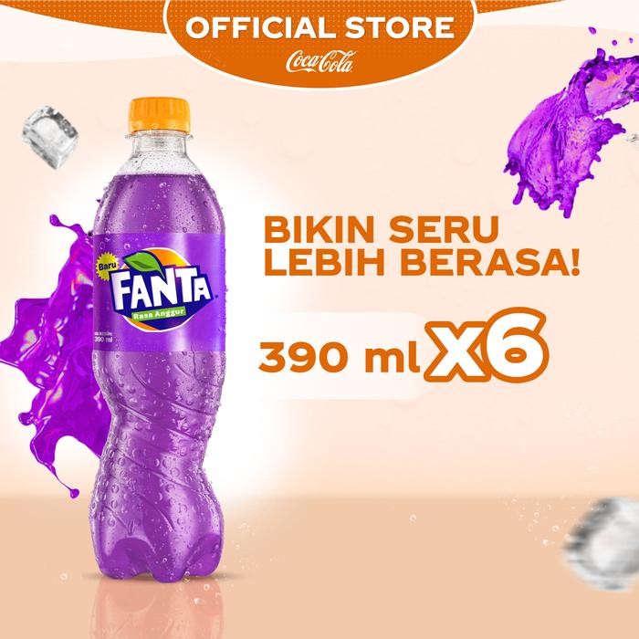 

Pilihan- Fanta Grape Rasa Anggur Minuman Soda - Botol 390Ml X 6 Pcs