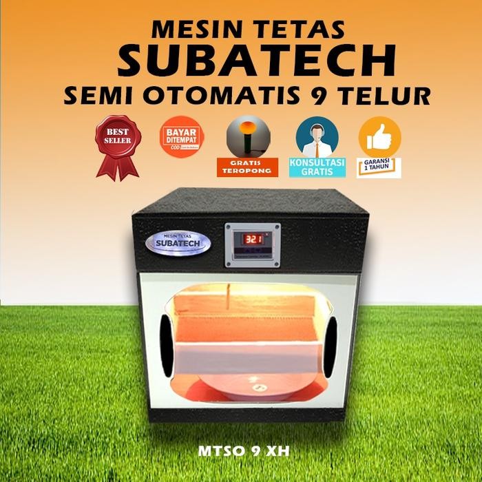 Mesin Tetas Telur Semi Otomatis Penetas Mini SUBATECH MTSO-K9