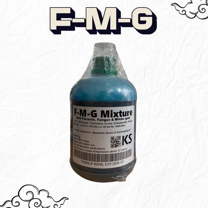 Tekira.store Obat jamur ikan koi, white spot, parasit FMG