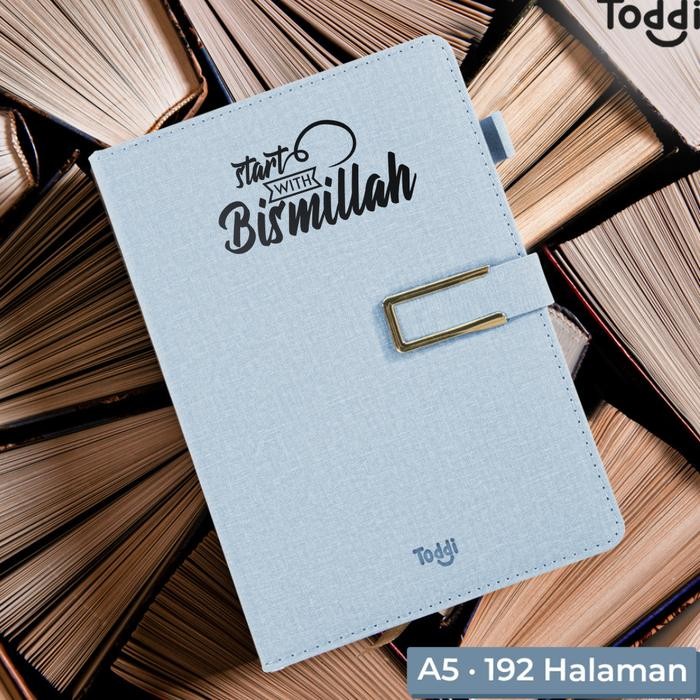

Notebook Aesthetic A5 192 Halaman "Start With Bismillah" Untuk Catatan Kajian Islami Lembar Buku